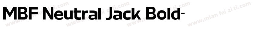 MBF Neutral Jack Bold字体转换